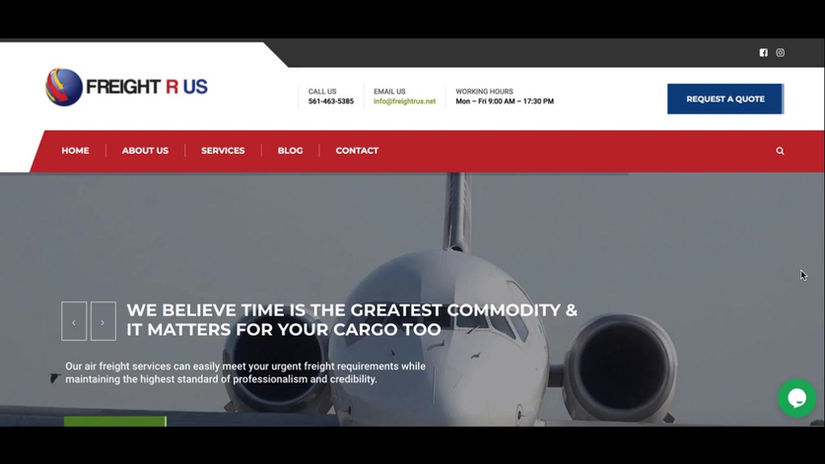 Freight R Us: Website Design & Development